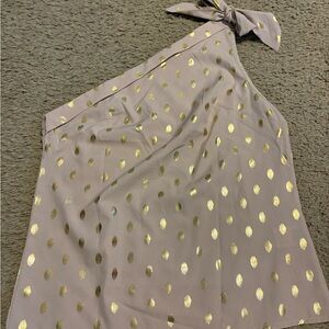 Elegant Gold Polka Dot Skirt